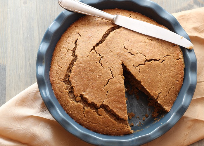 Torta al caffè senza burro e senza uova