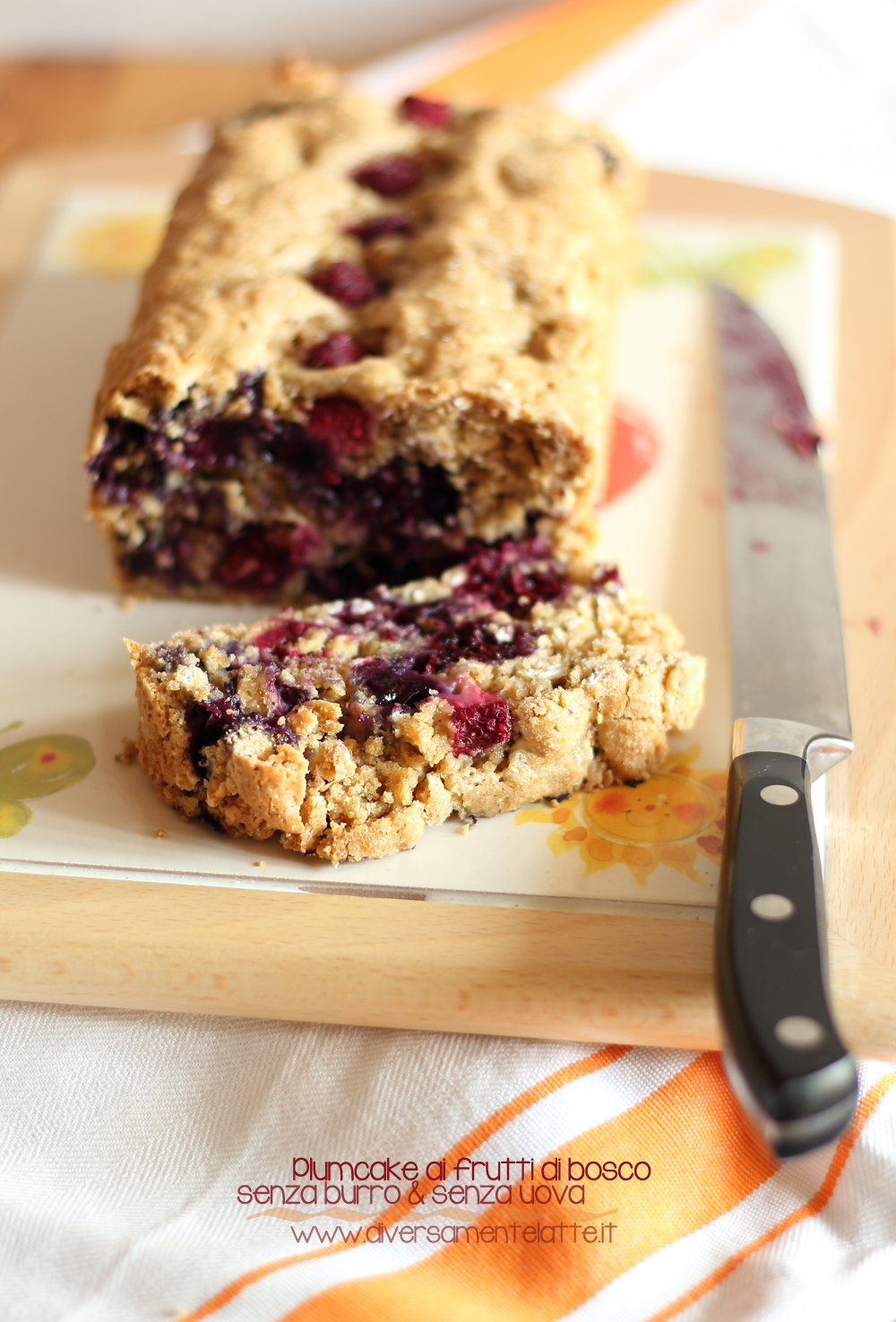 plumcake ai frutti di bosco vegan