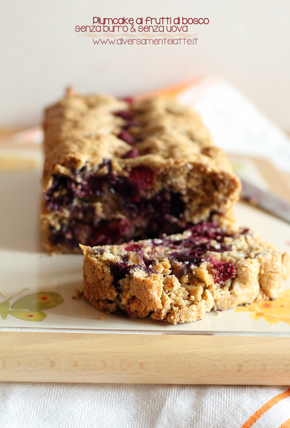 plumcake ai frutti di bosco