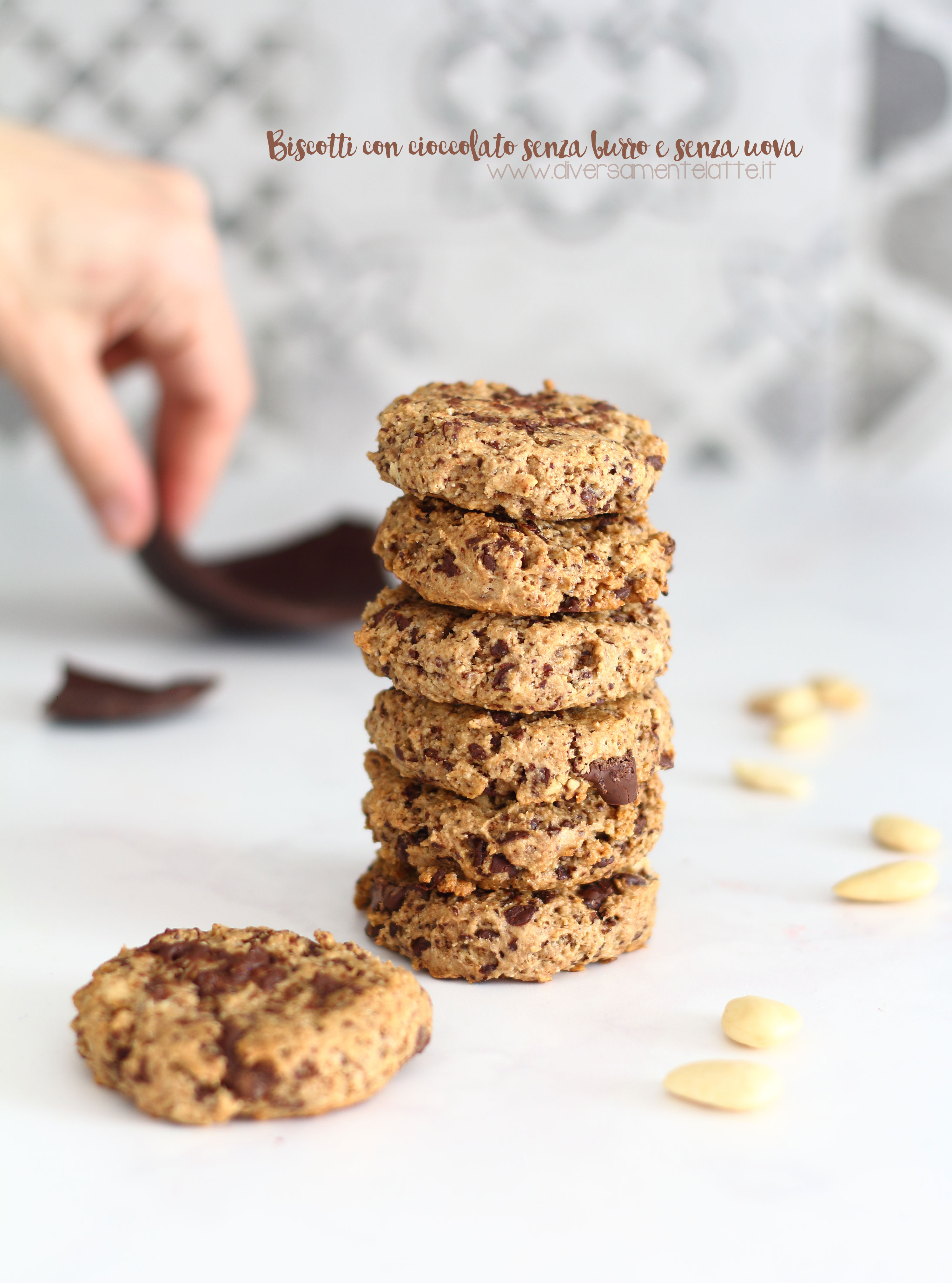 Biscotti Con Cioccolato Senza Burro E Senza Uova Diversamentelatte