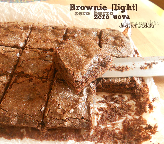 Brownie light zero burro zero uova