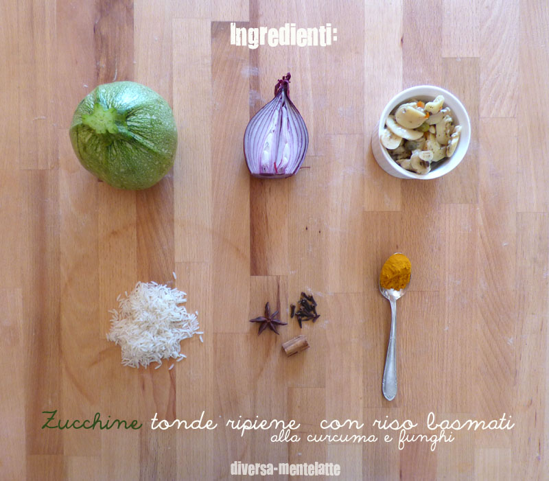 Ingredienti zucchine tonde ripiene