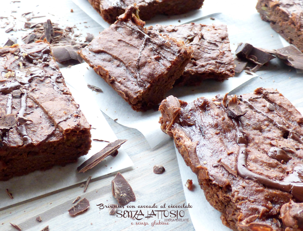 Brownies Con Avocado Al Cioccolato Senza Lattosio E Senza Glutine