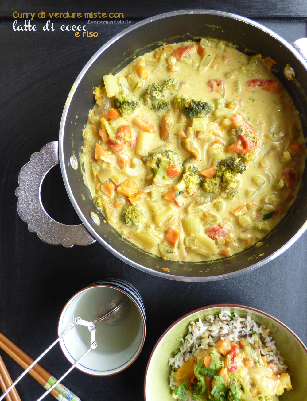 curry indiano di verdure miste