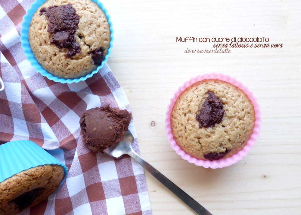 muffin con ciocolato senza lattosio