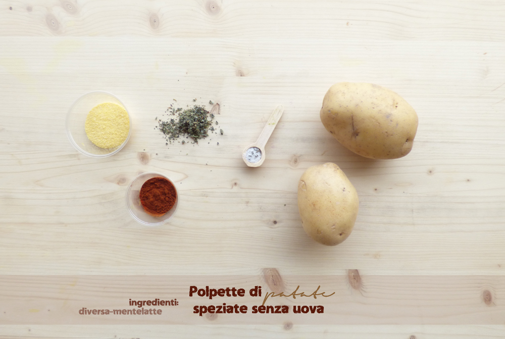ingredienti polpette di patate speziate senza uova