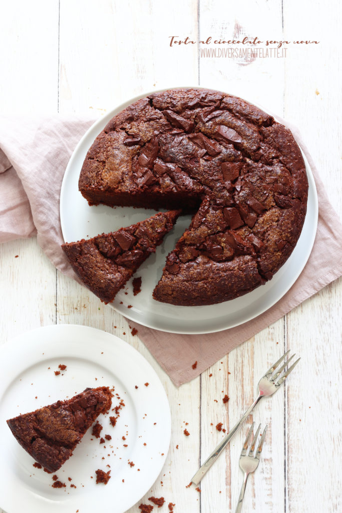 torta al cioccolato senza uova e burro