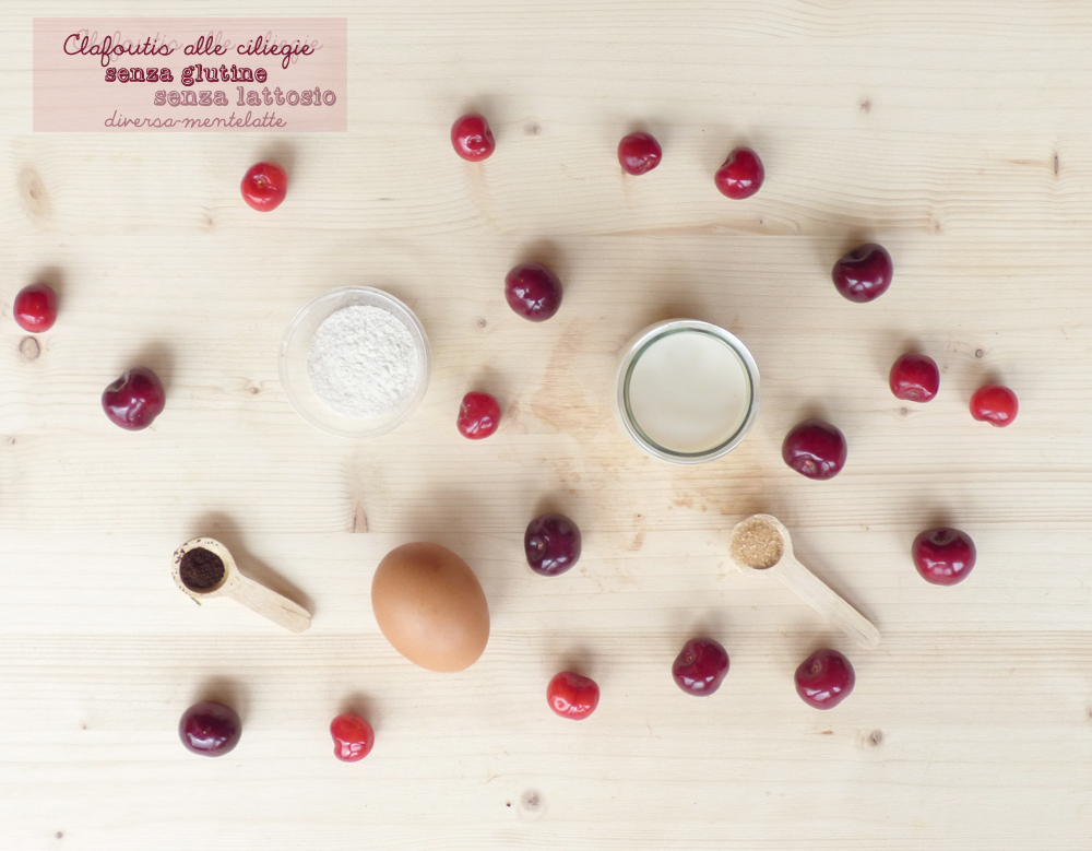 ingredienti clafoutis alle ciliegie senza glutine