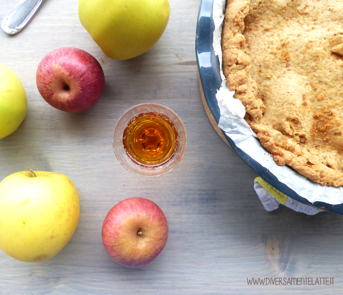 diversamentelatte apple pie vegana senza lattosio senza uova