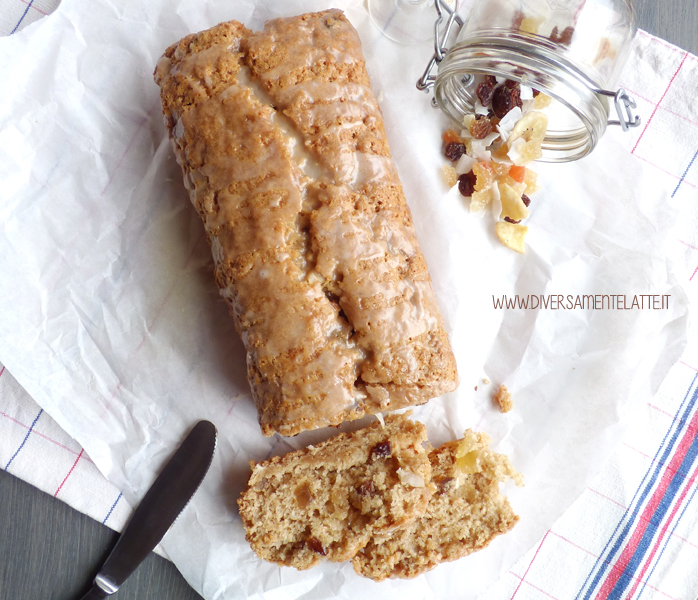 diversamentelatte cake alla frutta secca senza burro senza uova