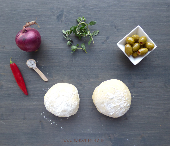diversamentelatte ingredienti focaccia con cipolle maggiorana e olive