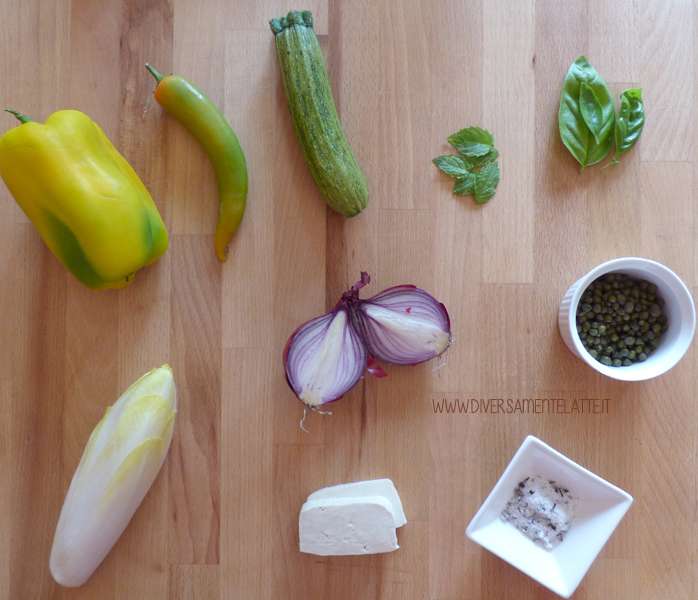 diversamentelatte ingredienti peperoni ripieni di tofu e aromi