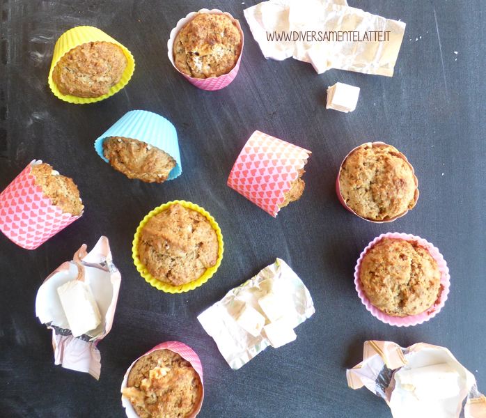 diversamentelatte muffin al torroncino senza lattosio e senza uova