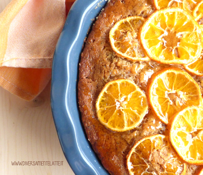 diversamentelatte torta alle clementine e semi di papavero