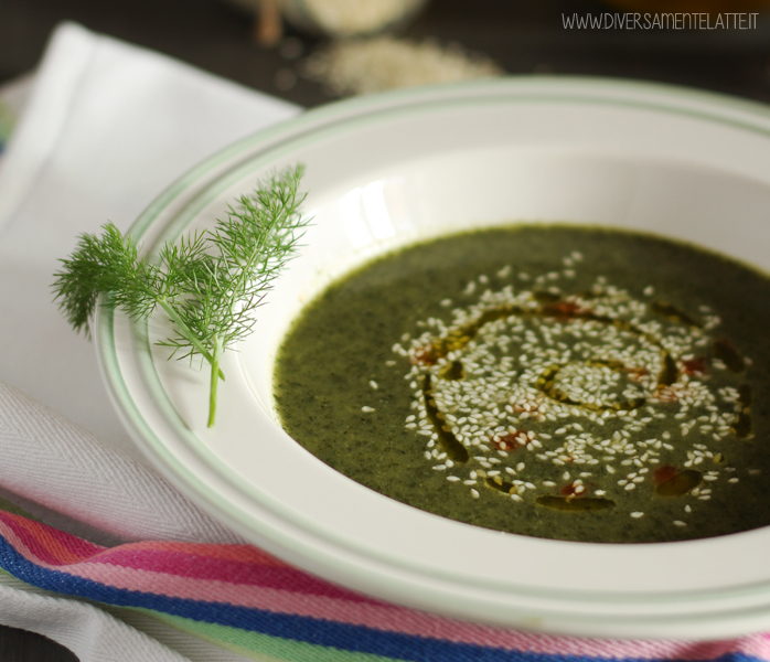 diversamentelatte vellutata di cavolo nero e patate viola