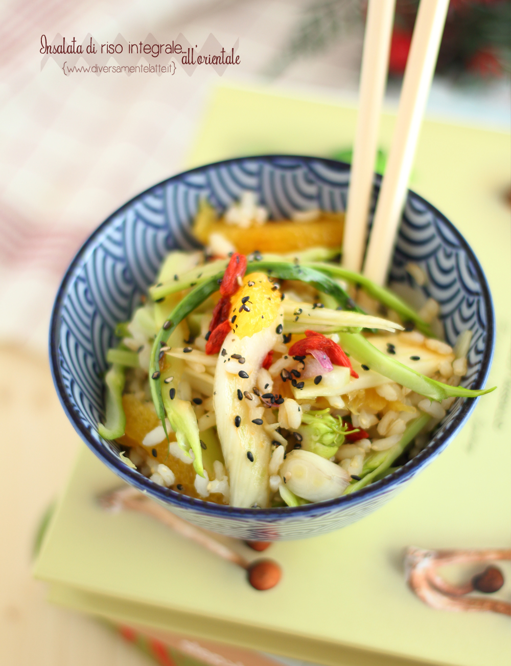 insalata di riso itegrale oriental style