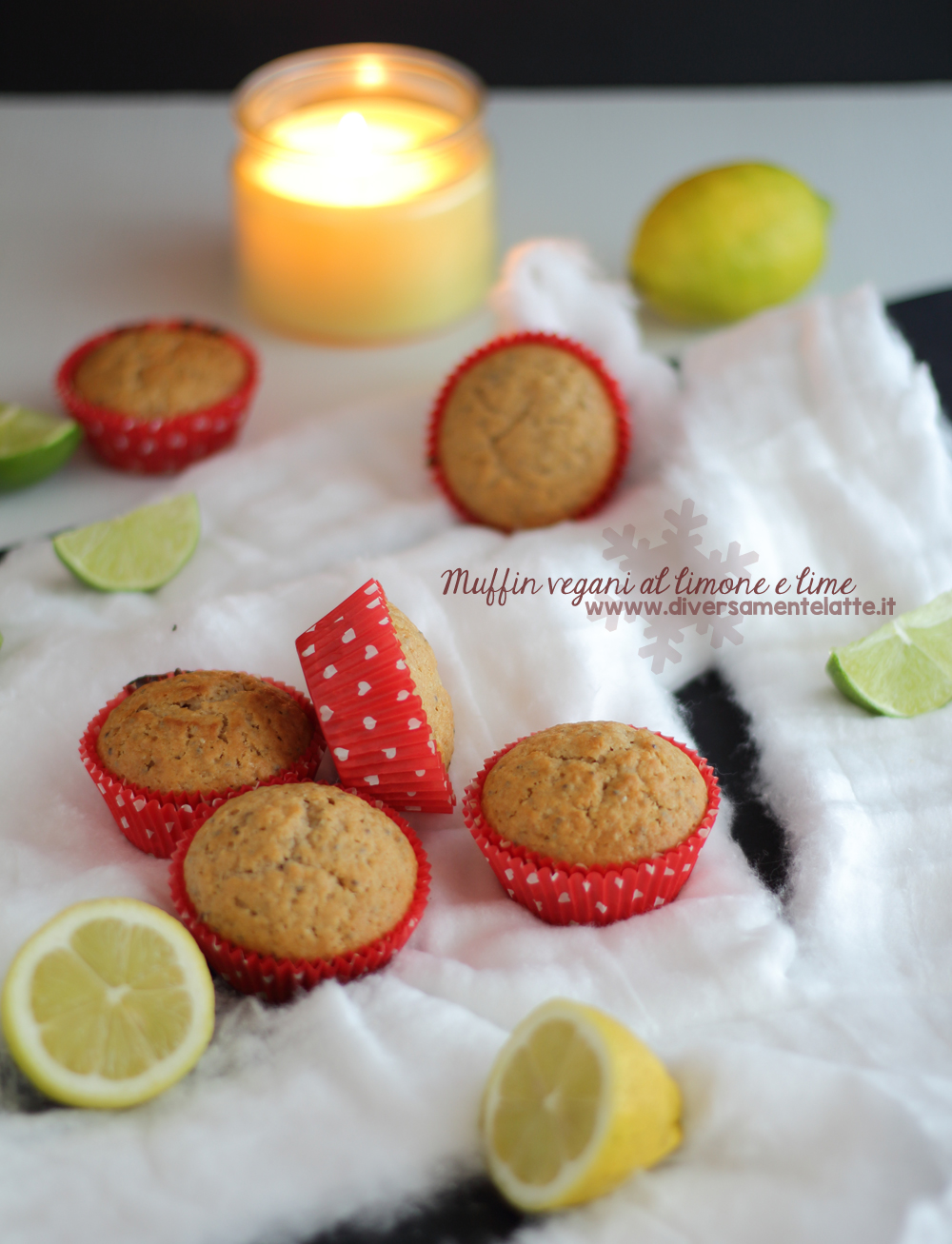 muffin vegani limone e lime