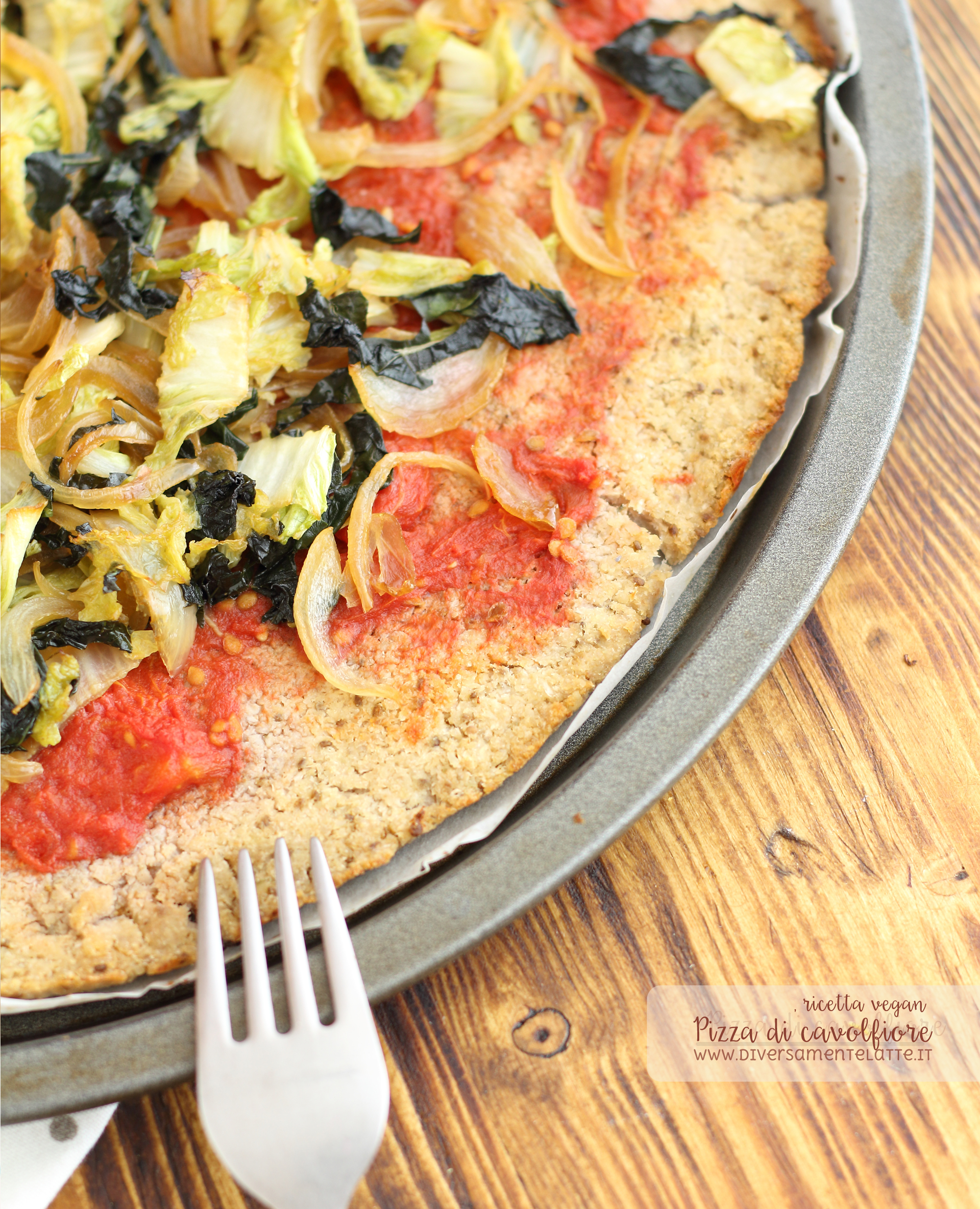 pizza di cavolfiore vegan