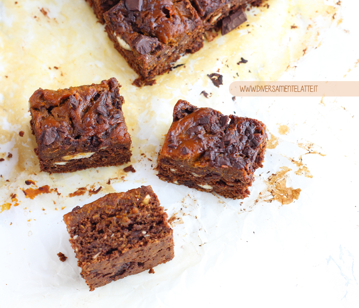 diversamentelatte_brownies zucca e castagne senza glutine senza lattosio