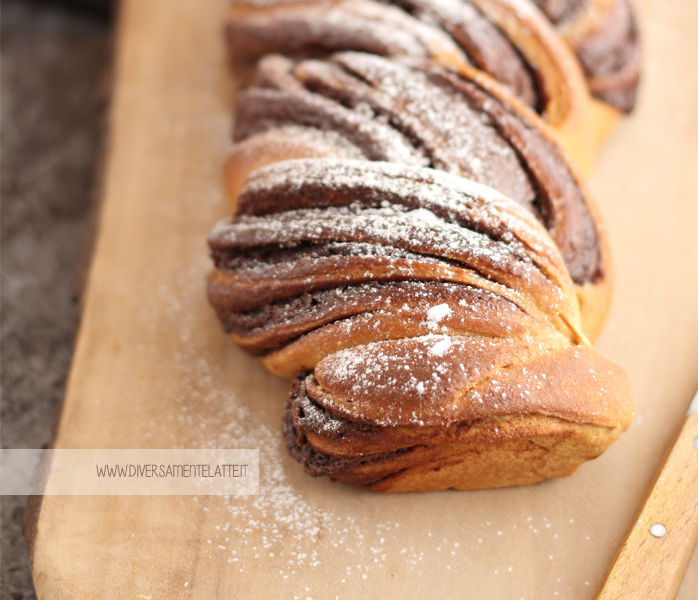 diversamentelatte_brioche intrecciata al cioccolato senza latticini e uova