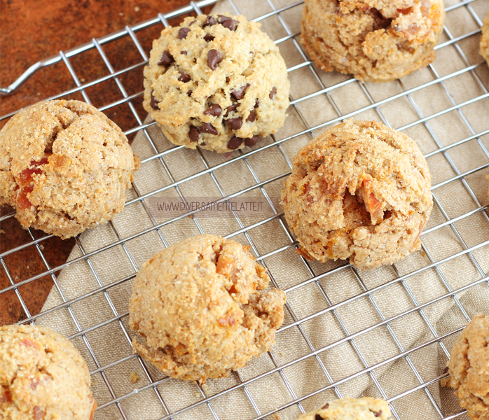 diversamentelatte_biscotti integrali con albicocche secche