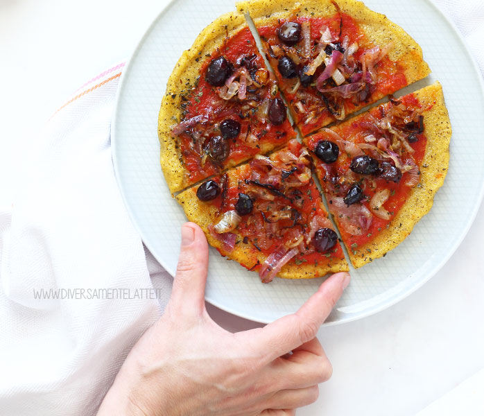 diversamentelatte_pizza di polenta