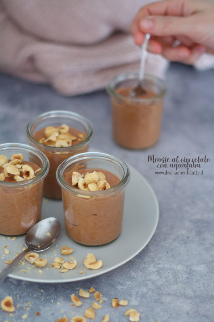 mousse al cioccolato con aquafaba