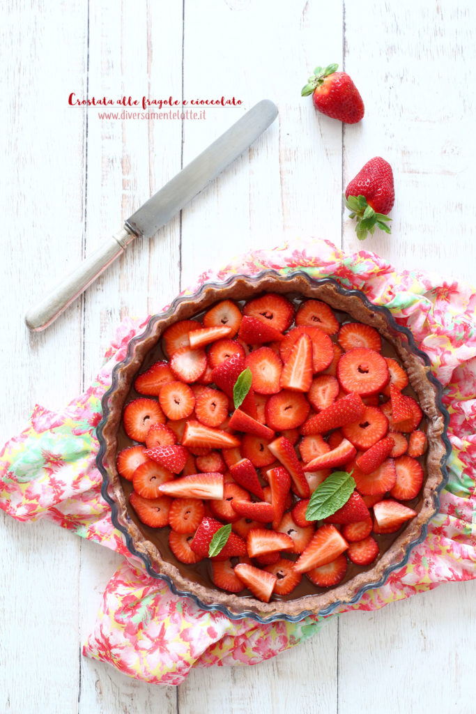 crostata alle fragole senza lattosio