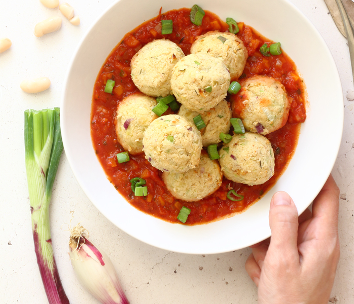 diversamentelatte_polpette di cannellini al sugo