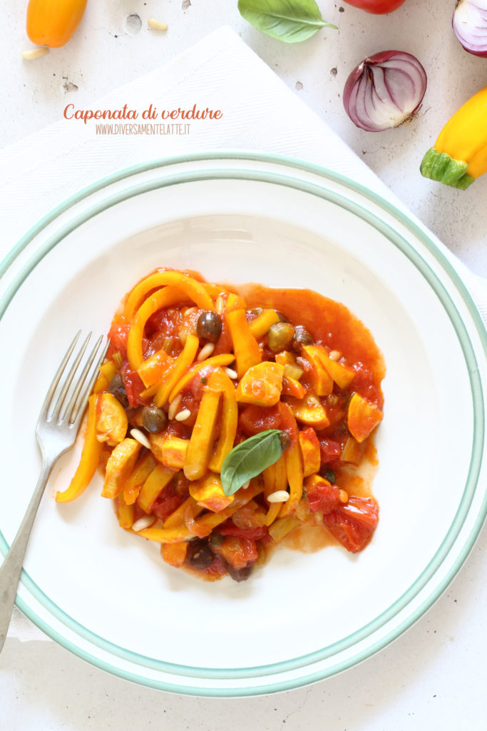 caponata di verdure estive