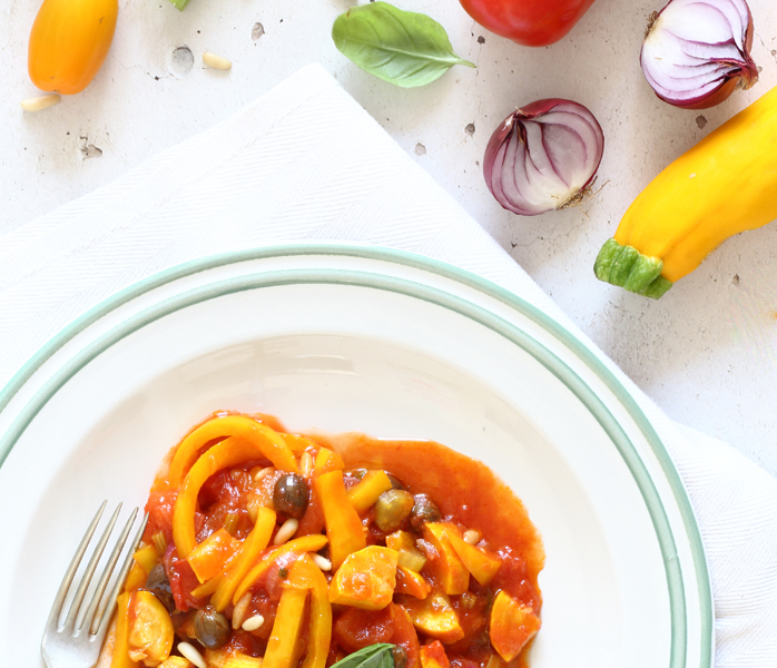 diversamentelatte_caponata di verdure