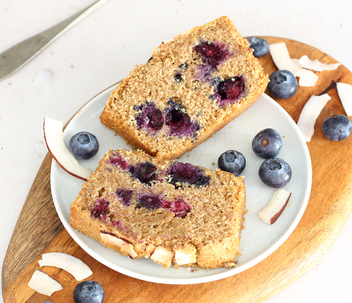 diversamentelatte plumcake mirtilli cocco