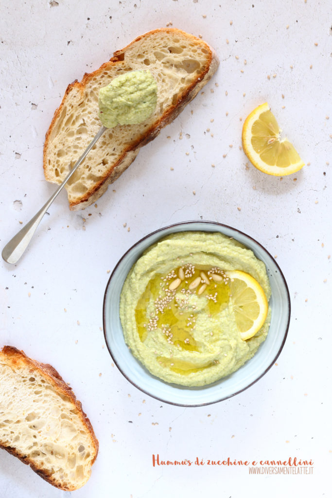 hummus di zucchine e cannellini