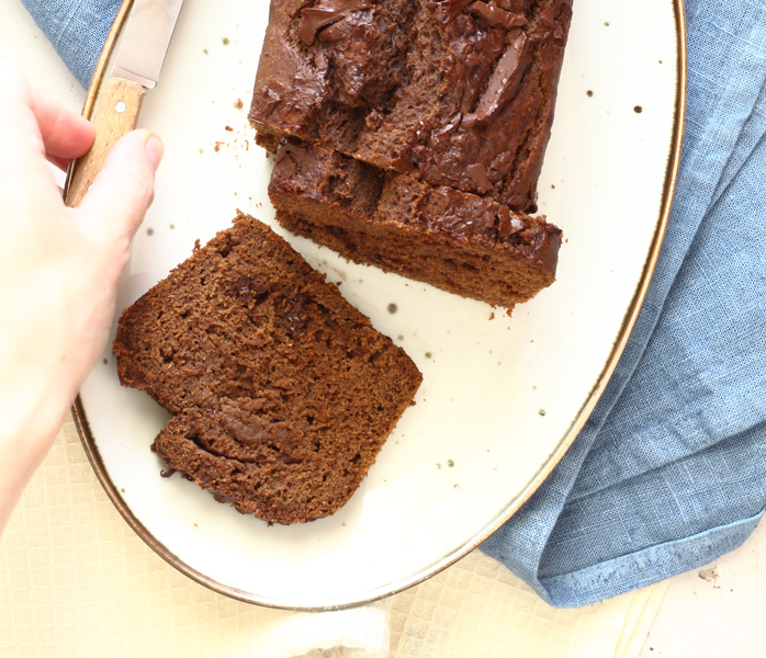 diversamentelatte plumcake pere ricotta e cioccolato