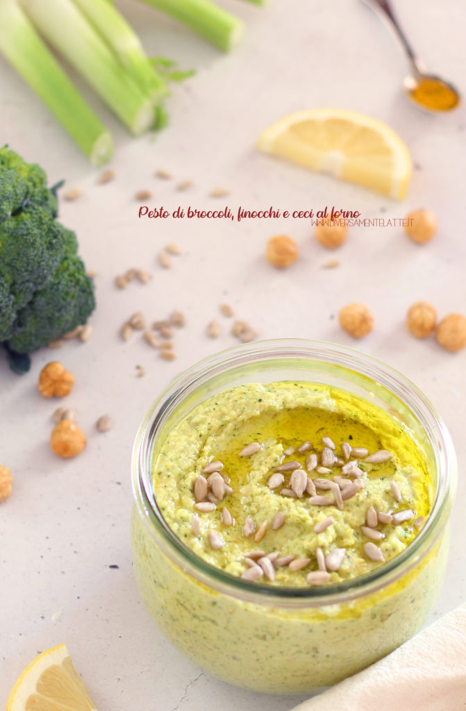 pesto di broccoli finocchi e ceci