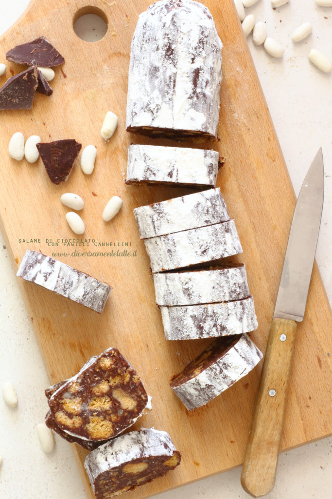 salame di cioccolato con fagioli