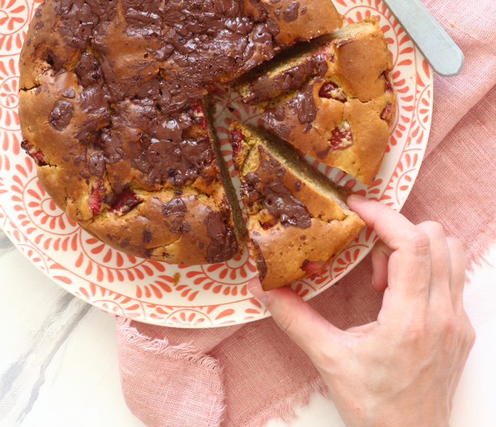 diversamentelatte_torta alle fragole e fagioli