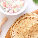 diversamentelatte chapati con salsa raita