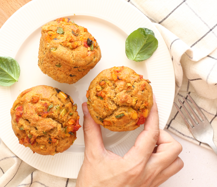 diversamentelatte muffin salati alle verdure