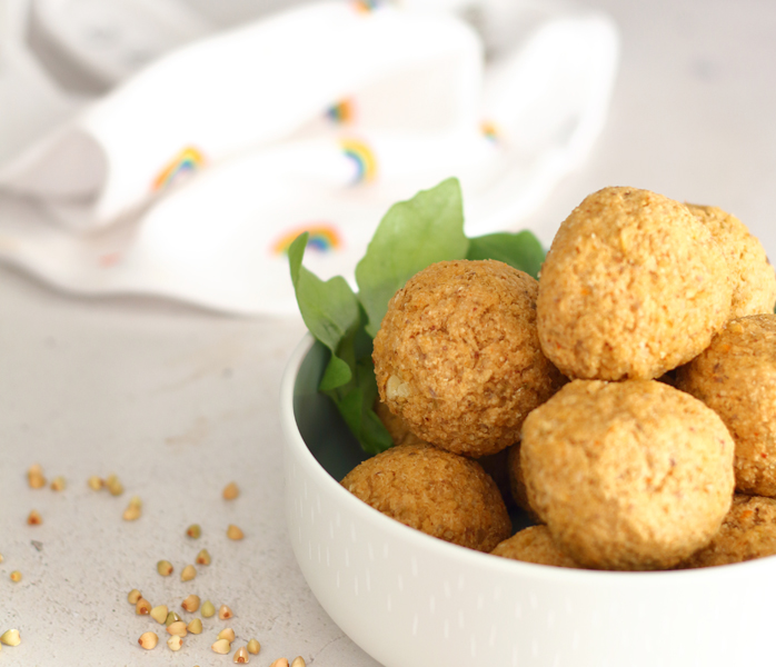 diversamentelatte polpette di grano saraceno e peperoni