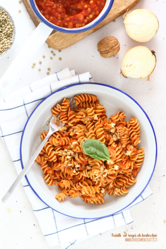 fusilli al ragu vegetale