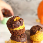 diversamentelatte muffin bicolore alla zucca