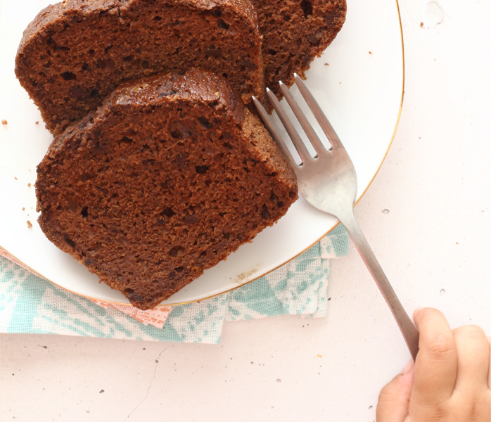 diversamentelatte plumcake pere e cioccolato