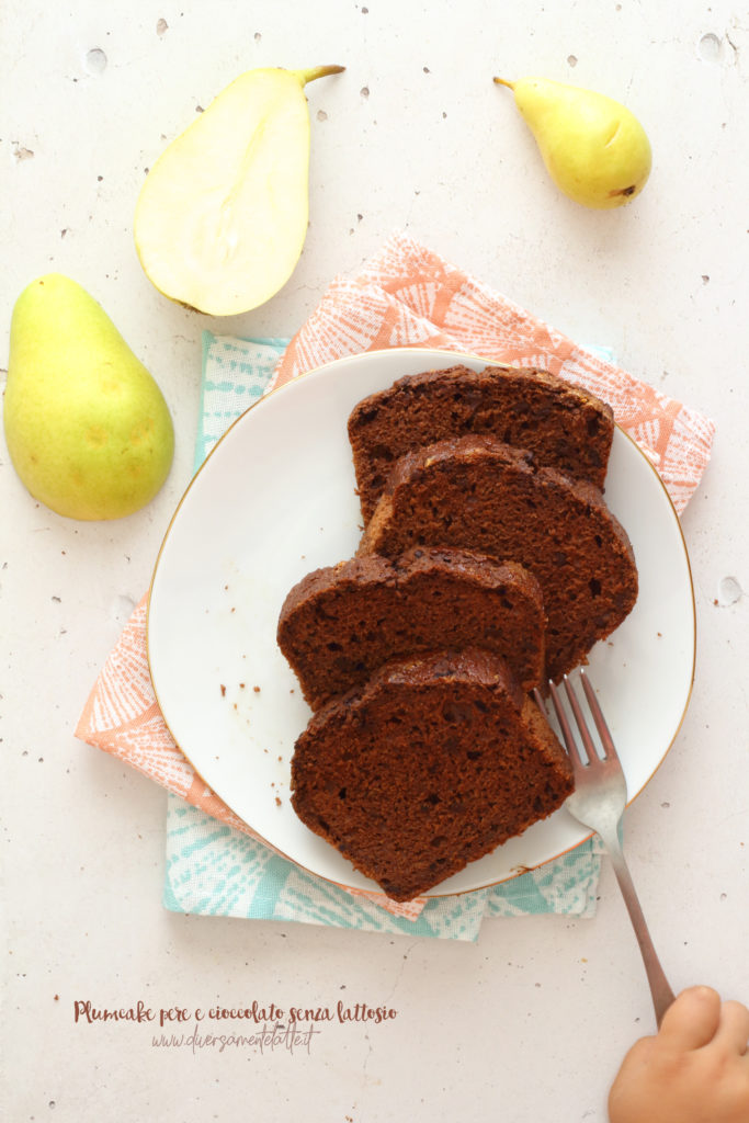 plumcake pere e cioccolato