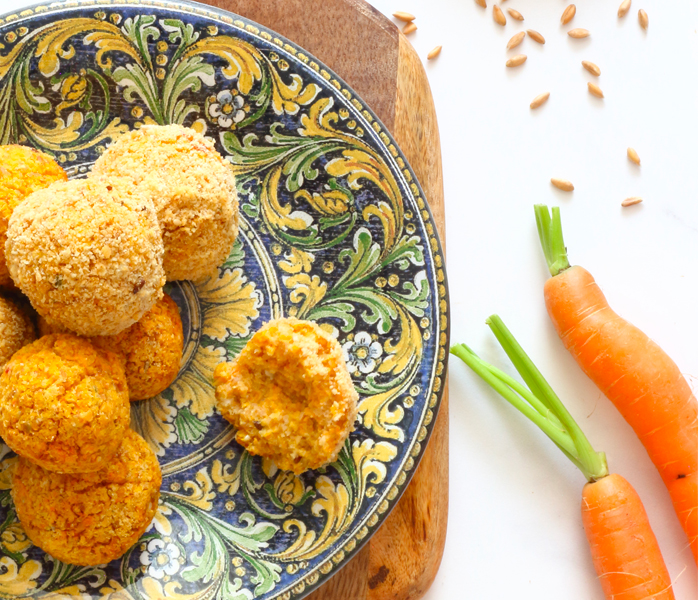 diversamentelatte polpette farro e carote