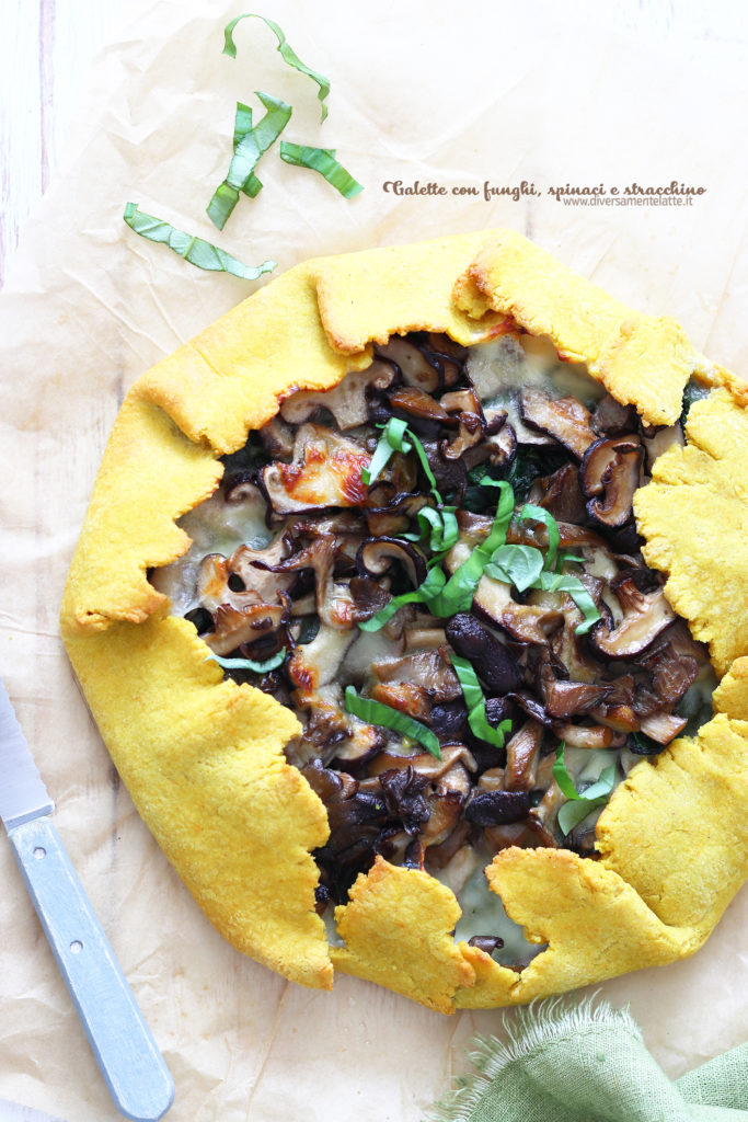 galette ai funghi e spinaci