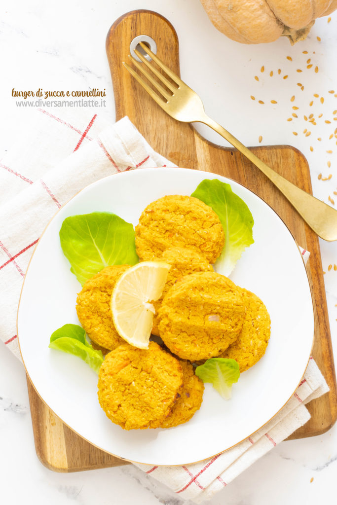 burger di zucca e cannellini