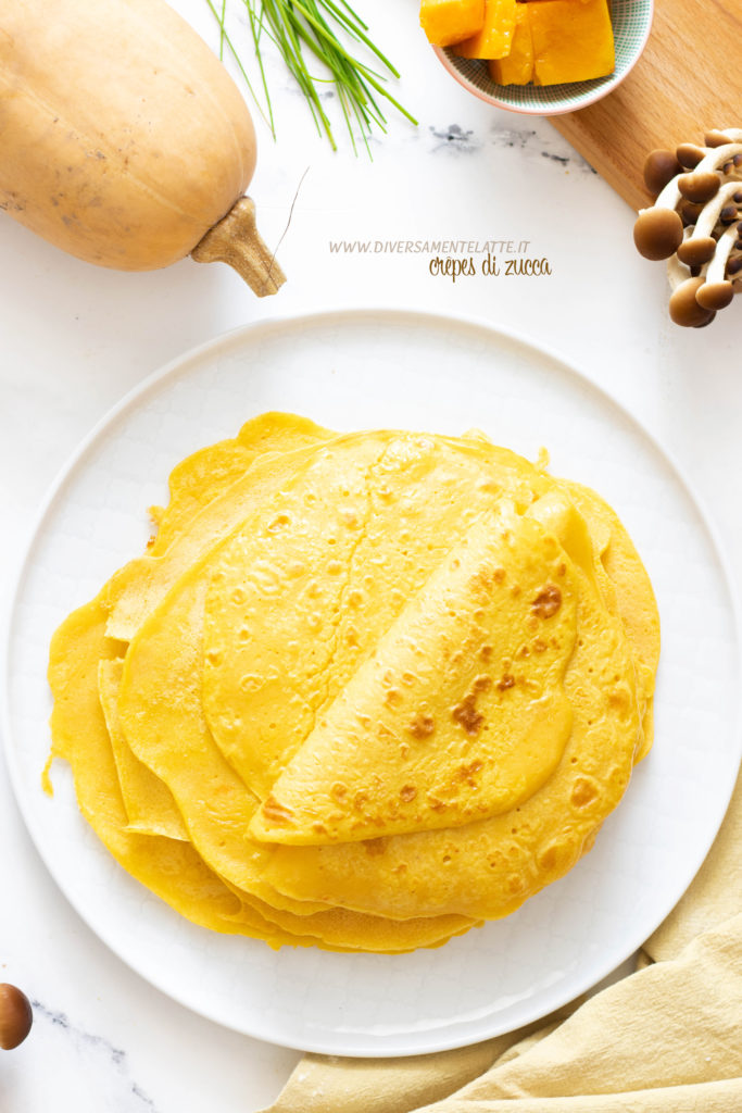 crepes di zucca vegane