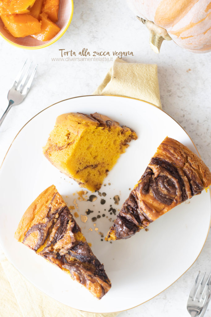 torta alla zucca vegana