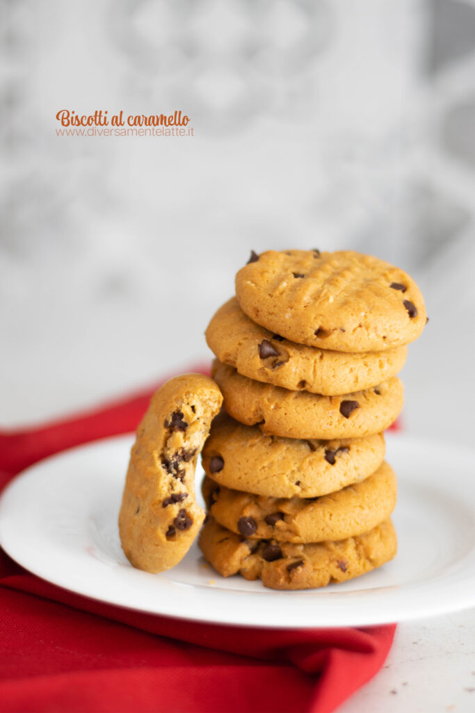 biscotti al caramello senza lattosio